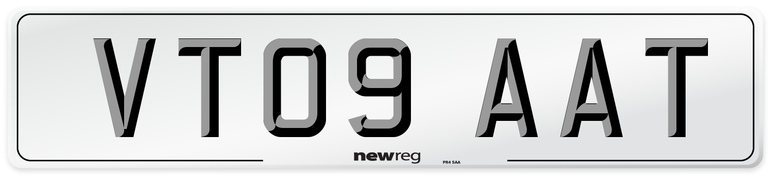 VT09 AAT Number Plate from New Reg